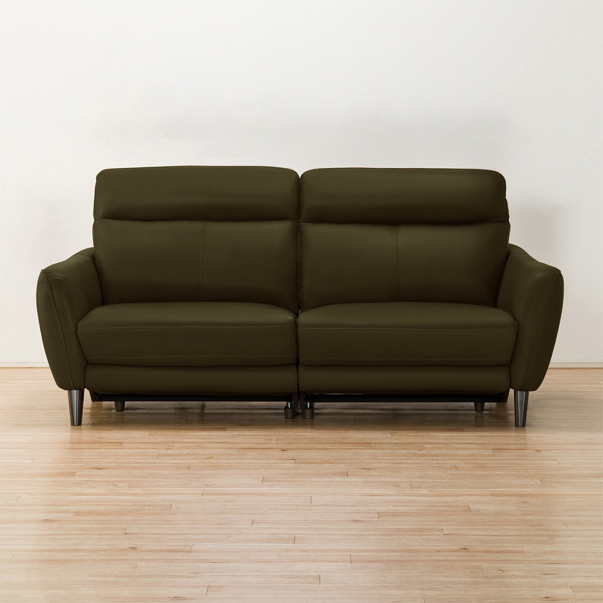 3人掛け両電動リクライニングソファ 本革(一部合成皮革)タイプ