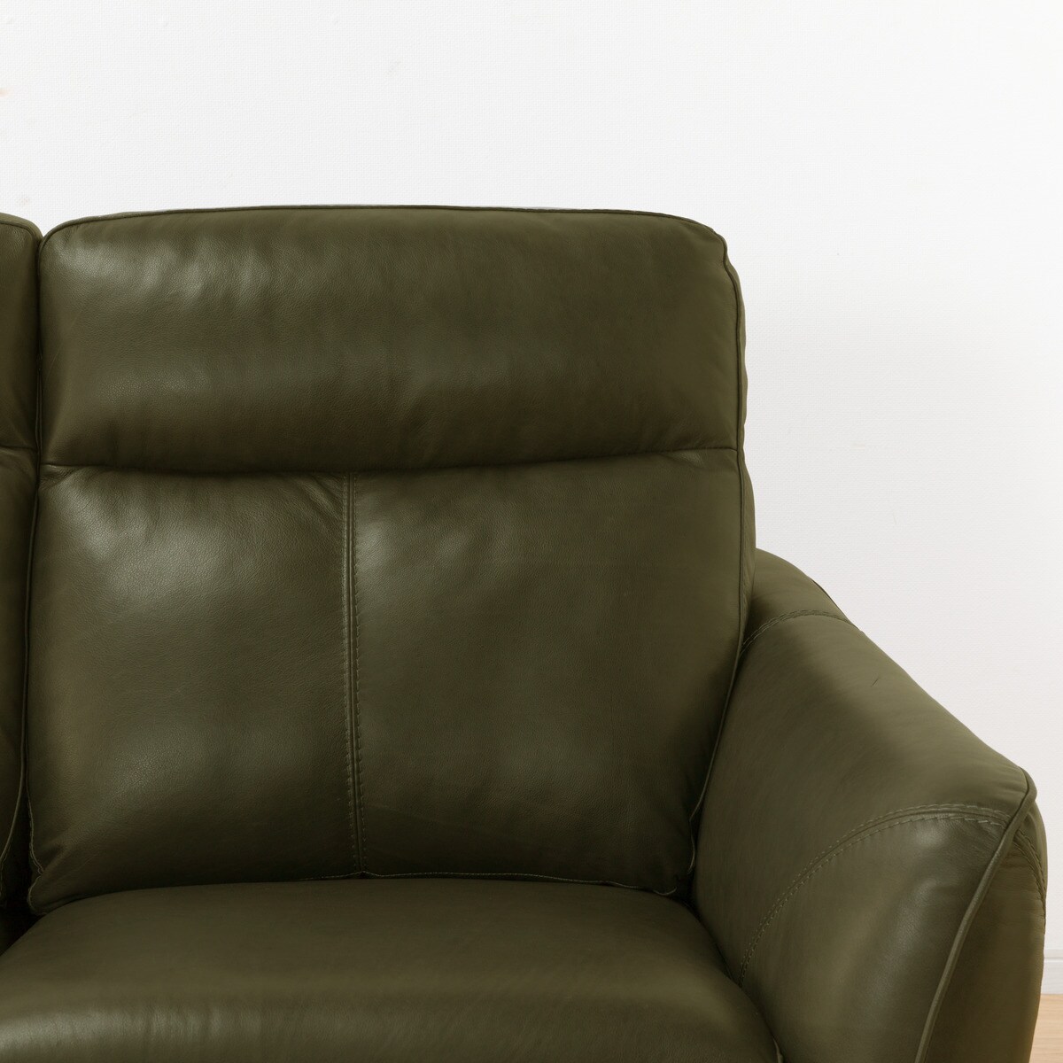 2人掛け左電動リクライニングソファ 本革(一部合成皮革)タイプ