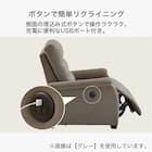 1人用布張りソファ(Nビリーバ MF DBR) 5枚目画像