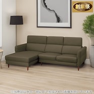 カウチソファ 本革(一部合成皮革)タイプ (KK026)【期間限定価格:11/26~1/5まで】