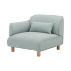 片肘ソファ 布張りタイプ (KK2307 右肘 GR) 1枚目画像