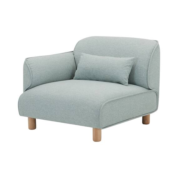 片肘ソファ 布張りタイプ (KK2307 右肘 GR) 1枚目画像