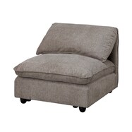 1人掛けアームレスソファ 布張りタイプ (MK04)