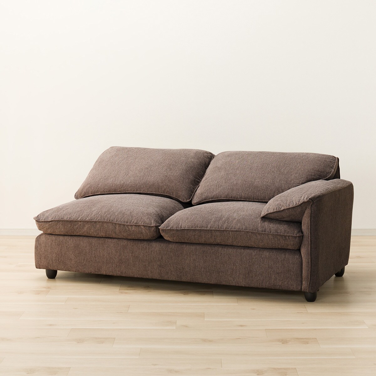 2人掛け片肘ソファ 布張りタイプ (MK04 左肘 DBR) | ニトリネット