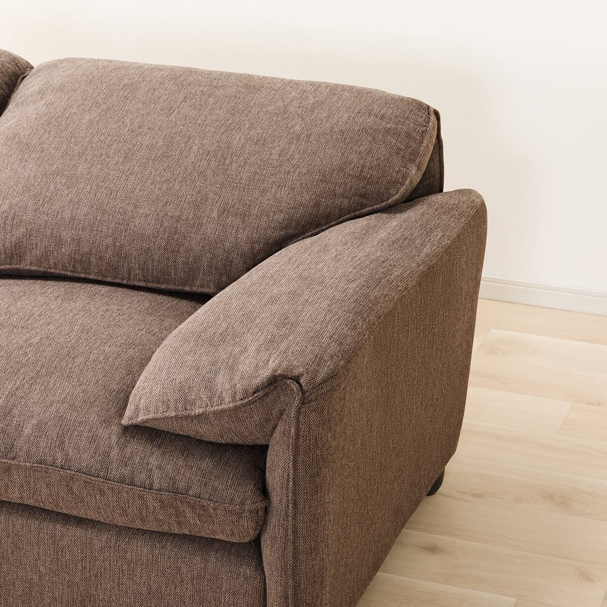 2人掛け片肘ソファ 布張りタイプ (MK04 左肘 DBR) | ニトリネット