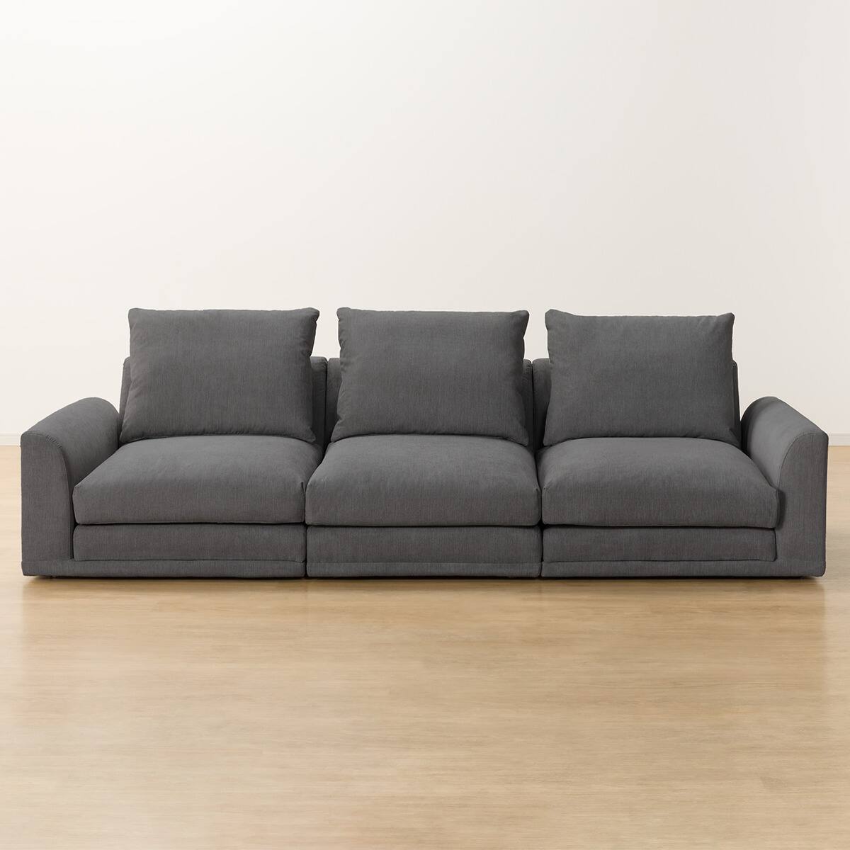 3人掛けローソファ 布張りタイプ (HM04 DGY) | ニトリネット【公式