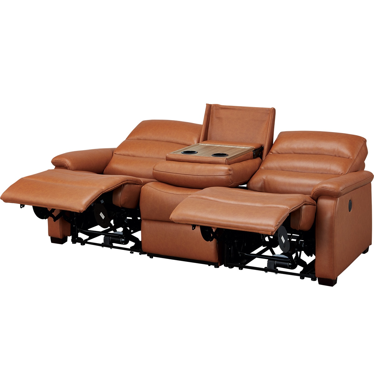 GMHS230○ニトリ / NITORI Nビリーバ 厚革 ブラウン 3人掛けソ 【公式