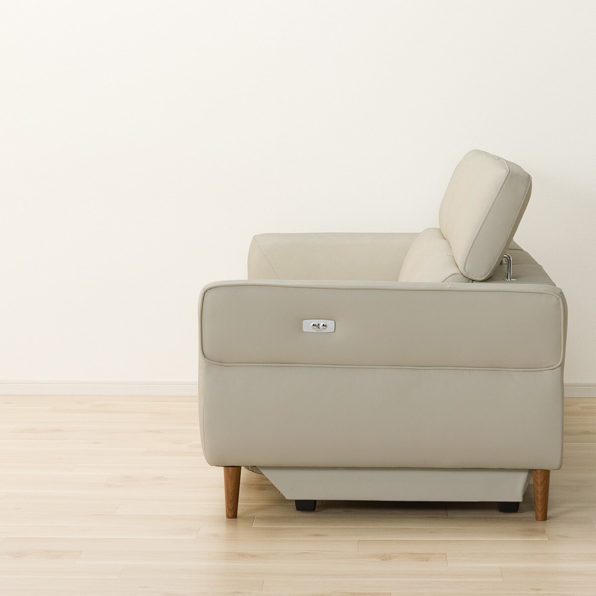 3人掛け電動リクライニングソファ 本革(一部合成皮革)タイプ (KK026