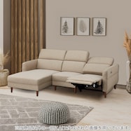 電動カウチソファ 布張りタイプ (KK026)