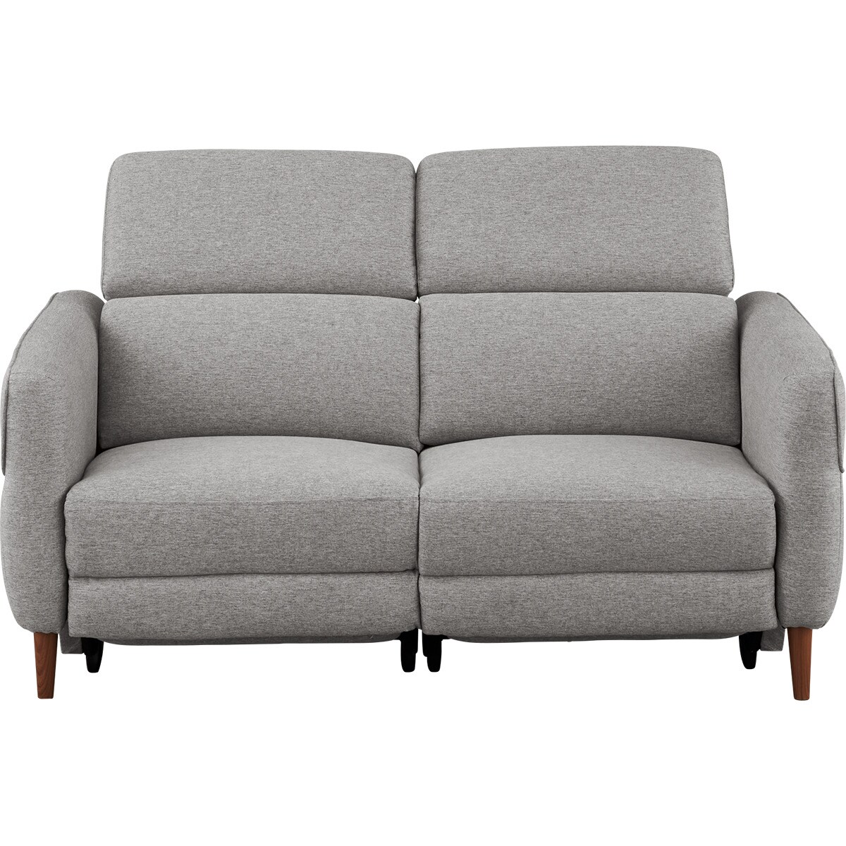 2人掛け電動リクライニングソファ 布張りタイプ (KK026 RC GY