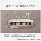 3人掛け電動リクライニングソファ 布張りタイプ (LE09 2モーター YGR) 4枚目画像