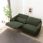 3人掛け電動リクライニングソファ 布張りタイプ (LE09 2モーター YGR) 7枚目画像