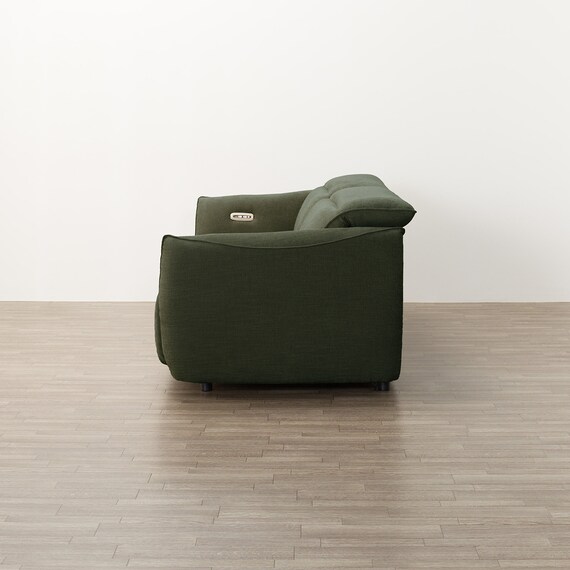 3人掛け電動リクライニングソファ 布張りタイプ (LE09 2モーター YGR) 8枚目画像