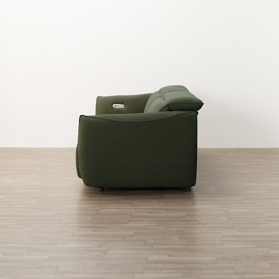 3人掛け電動リクライニングソファ 布張りタイプ (LE09 2モーター YGR) 8枚目画像