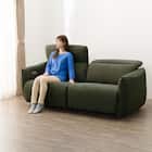 3人掛け電動リクライニングソファ 布張りタイプ (LE09 2モーター YGR) 18枚目画像