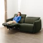 3人掛け電動リクライニングソファ 布張りタイプ (LE09 2モーター YGR) 19枚目画像