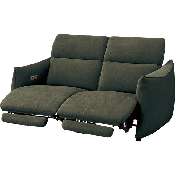 2人掛け電動リクライニングソファ 布張りタイプ (LE09 2モーター YGR) 10枚目画像