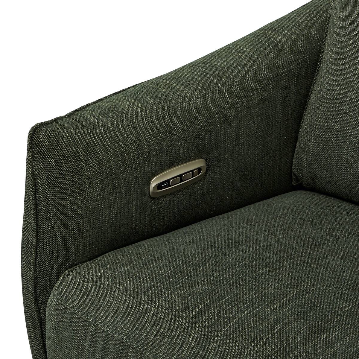 2人掛け電動リクライニングソファ 布張りタイプ (LE09 2モーター YGR