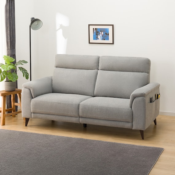 3人掛けソファ 布張りタイプ(LB07 LGY) 8枚目画像