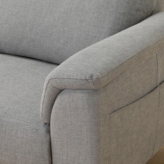 3人掛けソファ 布張りタイプ(LB07 LGY) 18枚目画像