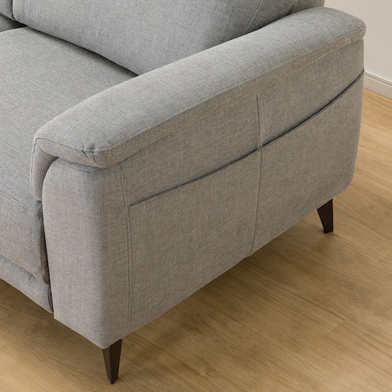 3人掛けソファ 布張りタイプ(LB07 LGY) 19枚目画像