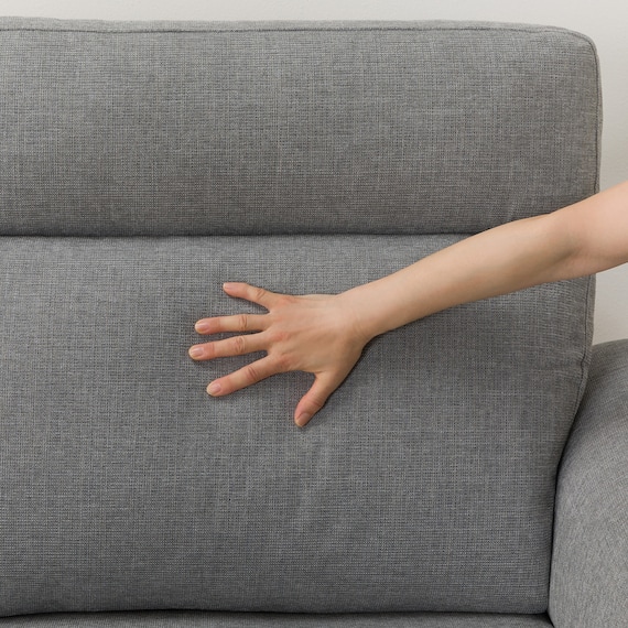 3人掛けソファ 布張りタイプ(LB07 LGY) 20枚目画像