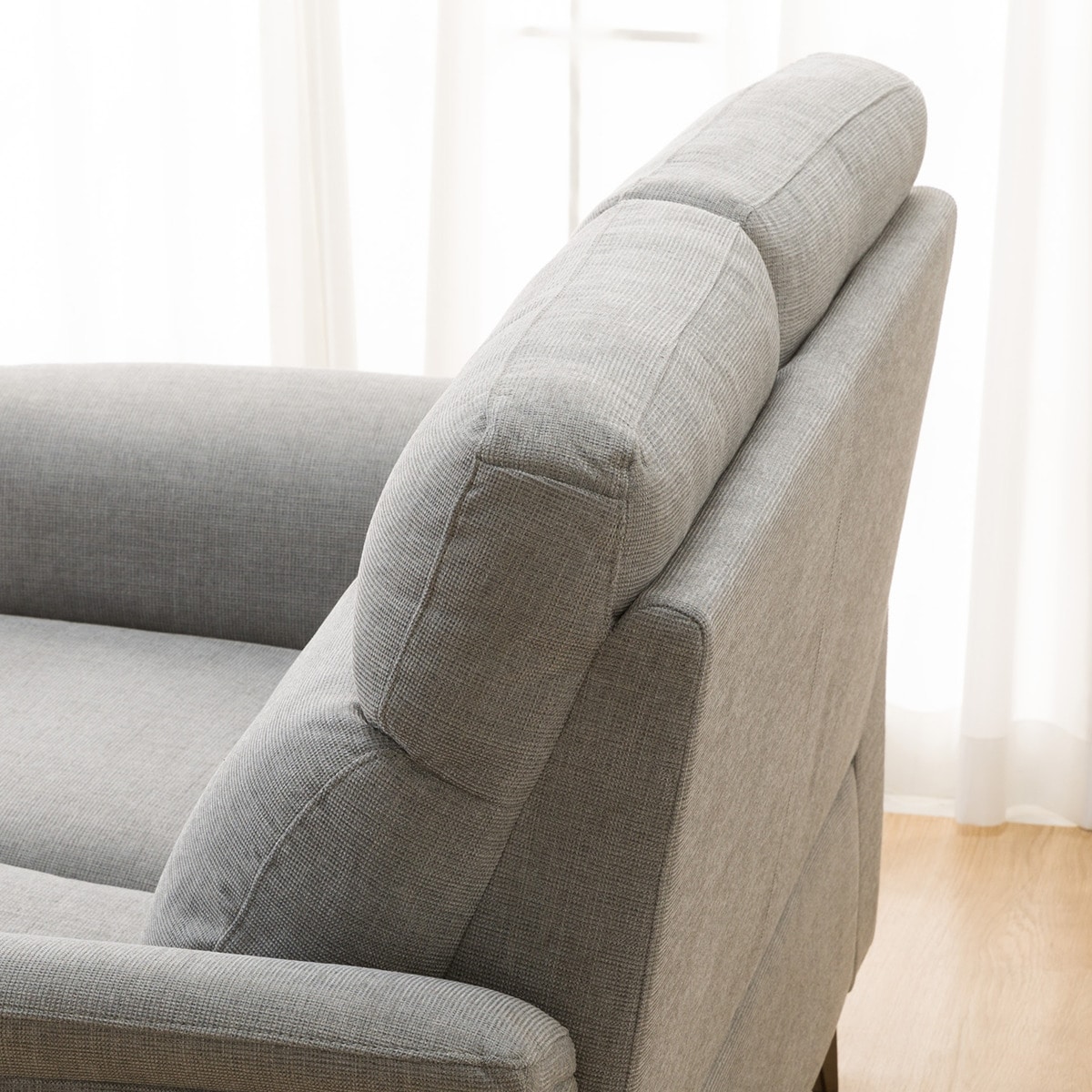 ニトリ 2人掛けソファ やや柔らかめ ライトグレー nitori-net_1148760