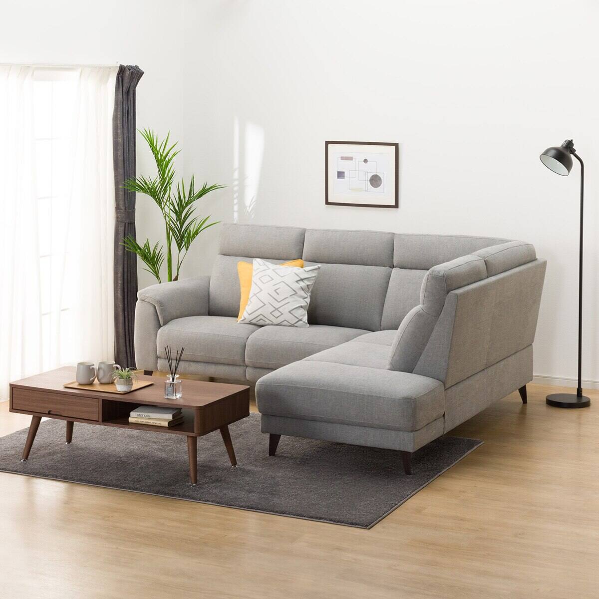 コーナーソファセット(LB07 LC LGY)通販 | ニトリネット【公式】 家具・インテリア通販