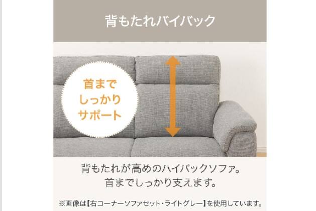 ｺｰﾅｰｿﾌｧｾｯﾄ LB07 LC DGY | ニトリネット【公式】 家具・インテリア通販