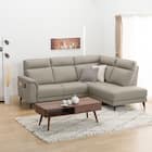 コーナーソファ 本革(一部合成皮革)タイプ(LB07 左コーナー MO) 1枚目画像