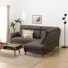 コーナーソファ 本革(一部合成皮革)タイプ(LB07 左コーナー DBR) 1枚目画像