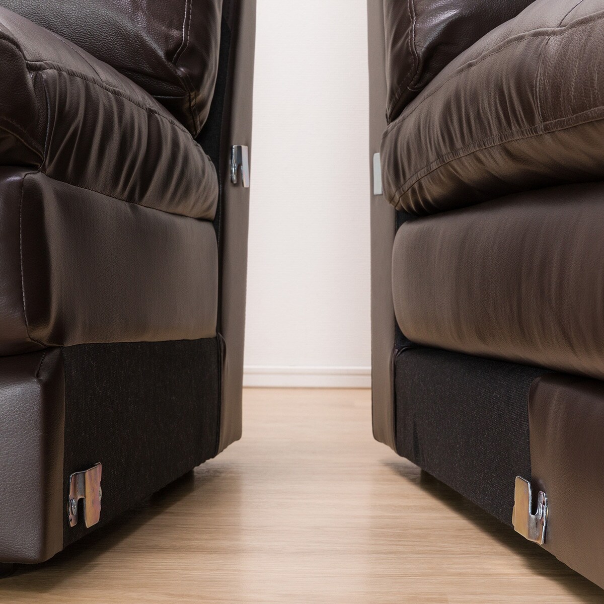 ニトリソファ　ブラウンL型① 楽天市場】[幅194cm]ヘッドレスト2個付き、座面はポケットコイルのL型