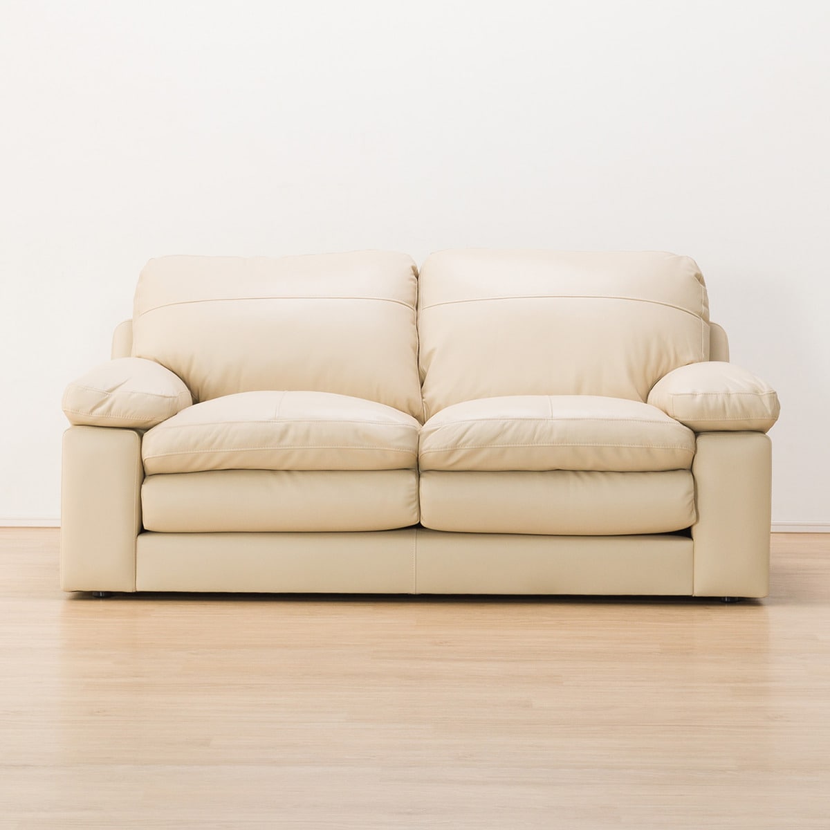 2人掛けワイドソファ 本革(一部合成皮革)タイプ (Sステイツ BE