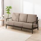 3人掛けソファ 布張りタイプ (IG01 DBR/MO) 1枚目画像