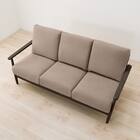 3人掛けソファ 布張りタイプ (IG01 DBR/MO) 8枚目画像