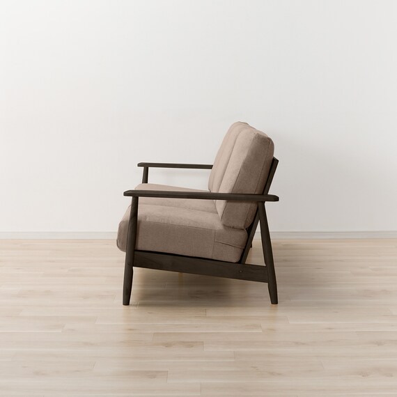 3人掛けソファ 布張りタイプ (IG01 DBR/MO) 10枚目画像