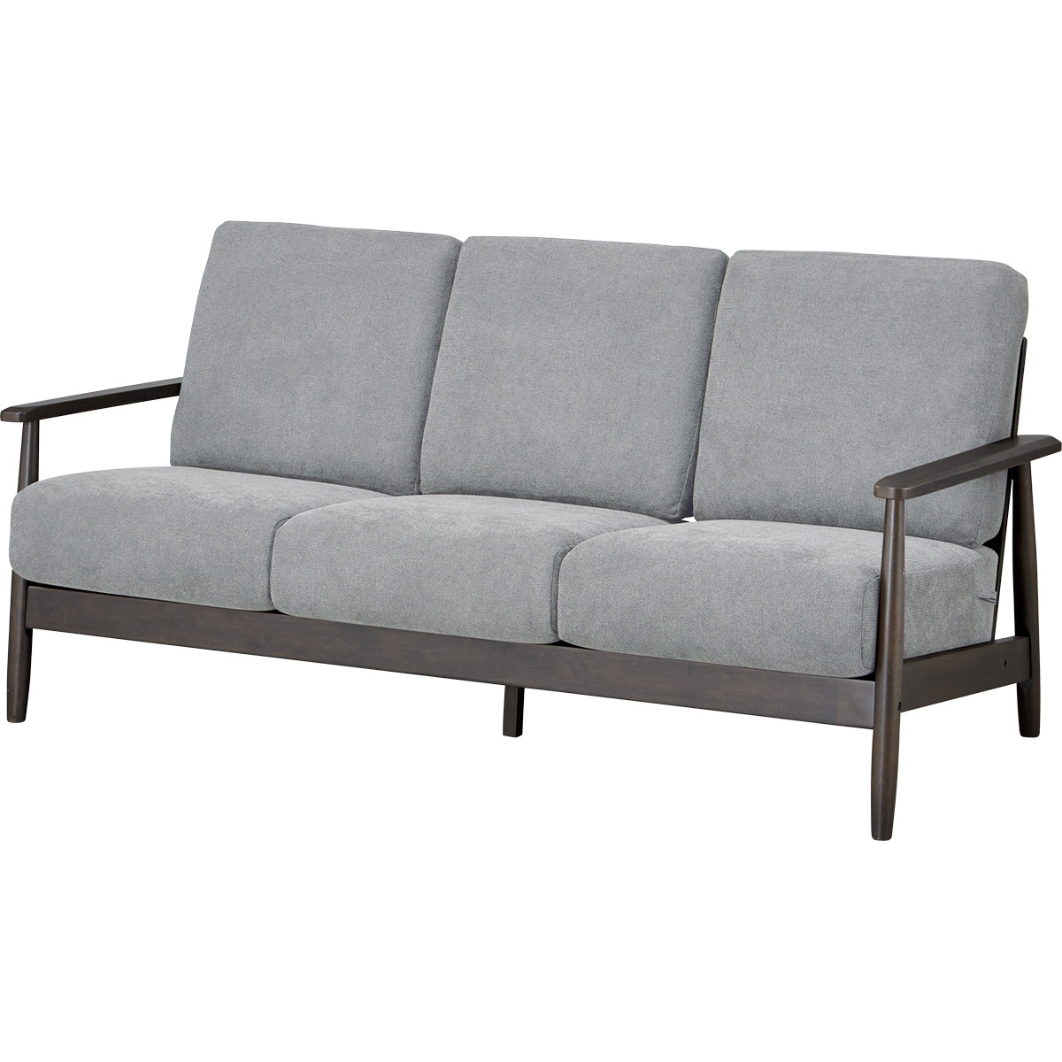 3人掛けソファ 布張りタイプ (IG01 DBR/GY) | ニトリネット【公式