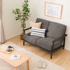 2人掛けソファ 布張りタイプ (IG01 DBR/DMO) 8枚目画像