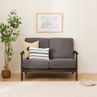 2人掛けソファ 布張りタイプ (IG01 DBR/DMO) 10枚目画像