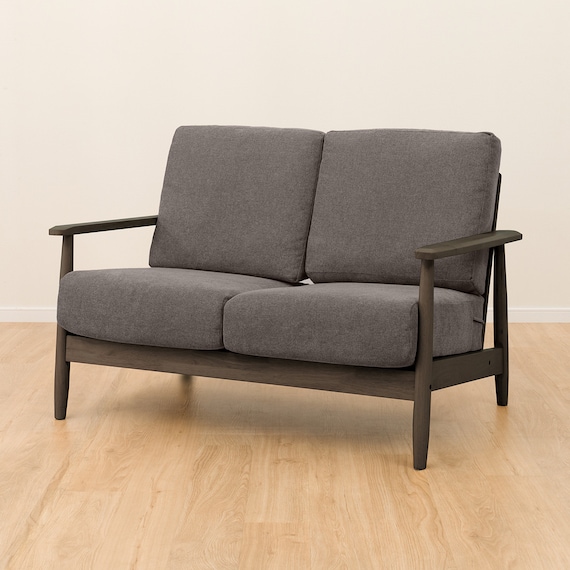 2人掛けソファ 布張りタイプ (IG01 DBR/DMO) 12枚目画像