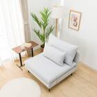 広い座面のゆったり 1人掛けソファ 布張りタイプ (MS01 肘なし LGY) 15枚目画像