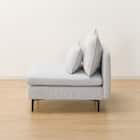 広い座面のゆったり 1人掛けソファ 布張りタイプ (MS01 肘なし LGY) 19枚目画像