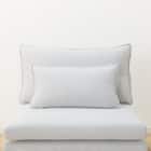 広い座面のゆったり 1人掛けソファ 布張りタイプ (MS01 肘なし LGY) 21枚目画像