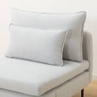 広い座面のゆったり 1人掛けソファ 布張りタイプ (MS01 肘なし LGY) 23枚目画像