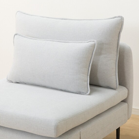 広い座面のゆったり 1人掛けソファ 布張りタイプ (MS01 肘なし LGY) 23枚目画像