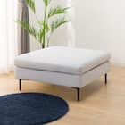 広い座面のゆったり スツール 布張りタイプ (MS01 LGY) 1枚目画像