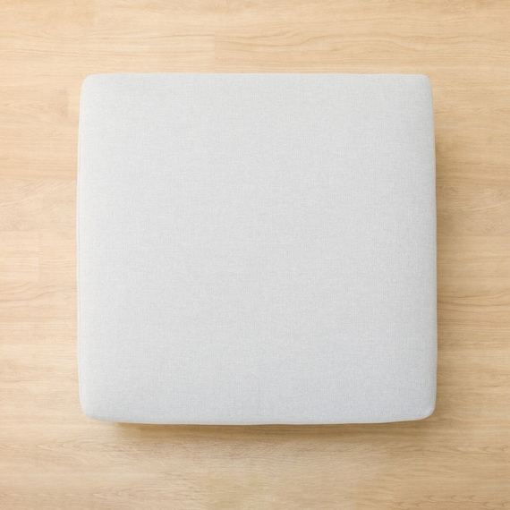 広い座面のゆったり スツール 布張りタイプ (MS01 LGY) 18枚目画像