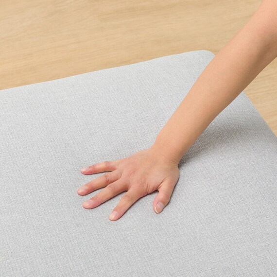 広い座面のゆったり スツール 布張りタイプ (MS01 LGY) 19枚目画像