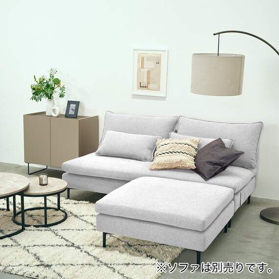 広い座面のゆったり スツール 布張りタイプ (MS01 LGY) 27枚目画像