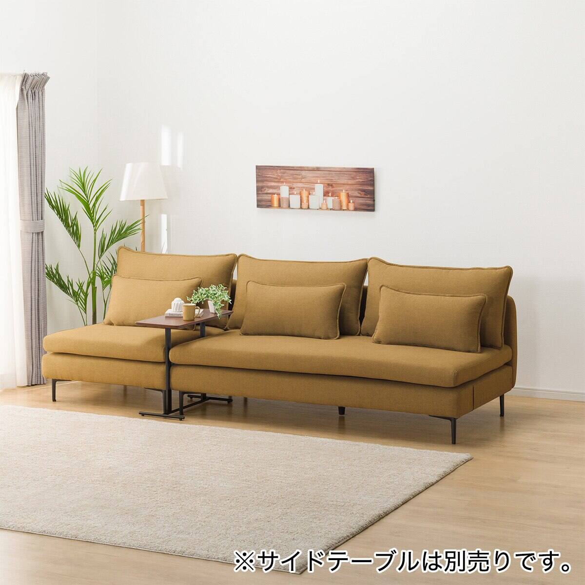 大きいサイズ!ニトリの3人掛けソファです!ゆったり座れます♪︎ ニトリ（NITORI） 3人掛けソファ 布張りタイプ (MK02 KD LGY) : ニトリ